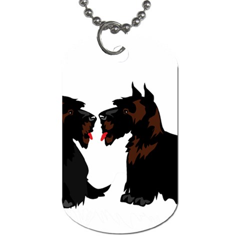 Scottish Terriers Dog Tag (Two Sides) from ArtsNow.com Back