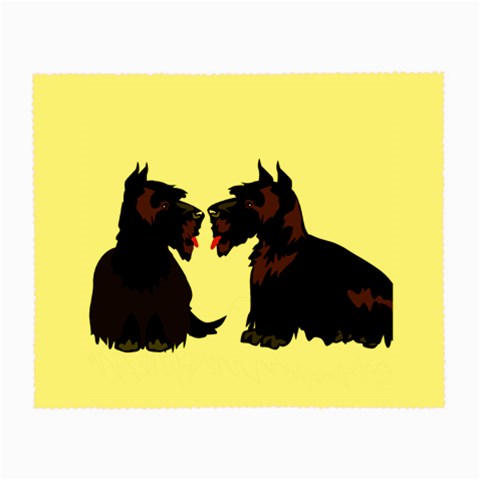 Scottish Terriers Glasses Cloth from ArtsNow.com Front