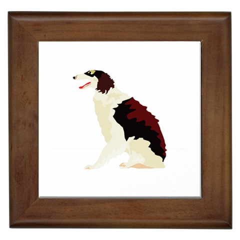 Afghan Hound Framed Tile from ArtsNow.com Front