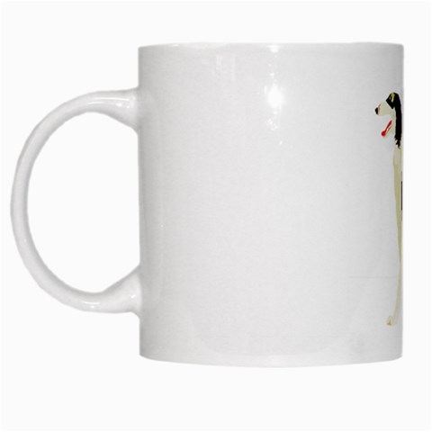 Afghan Hound White Mug from ArtsNow.com Left