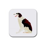 Afghan Hound Rubber Coaster (Square)