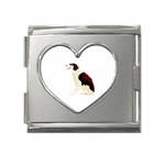 Afghan Hound Mega Link Heart Italian Charm (18mm)