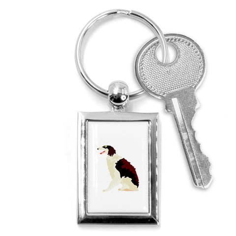 Afghan Hound Key Chain (Rectangle) from ArtsNow.com Front