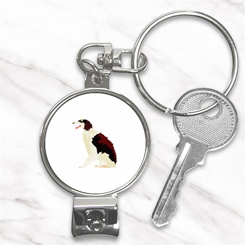 Afghan Hound Nail Clippers Key Chain from ArtsNow.com Front