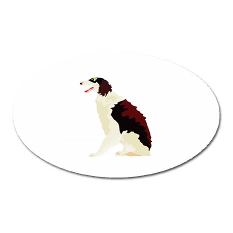 Afghan Hound Magnet (Oval) from ArtsNow.com Front