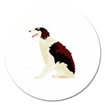 Afghan Hound Magnet 5  (Round)