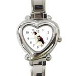 Afghan Hound Heart Italian Charm Watch