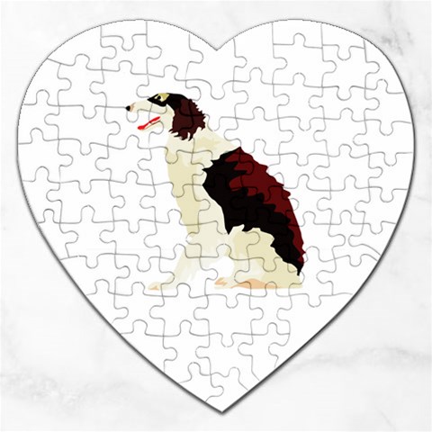 Afghan Hound Jigsaw Puzzle (Heart) from ArtsNow.com Front