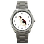 Afghan Hound Sport Metal Watch