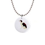 Afghan Hound 1  Button Necklace