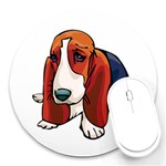 Basset Hound Round Mousepad