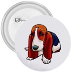 Basset Hound 3  Button