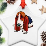 Basset Hound Ornament (Star)