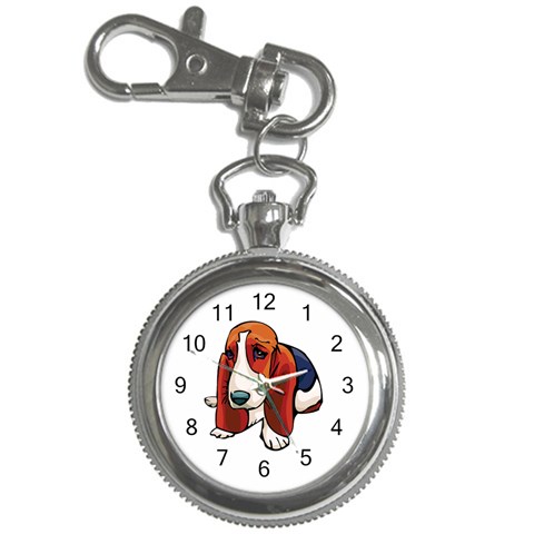 Basset Hound Key Chain Watch from ArtsNow.com Front