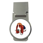 Basset Hound Money Clip (Round)