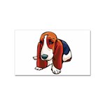 Basset Hound Sticker (Rectangular)