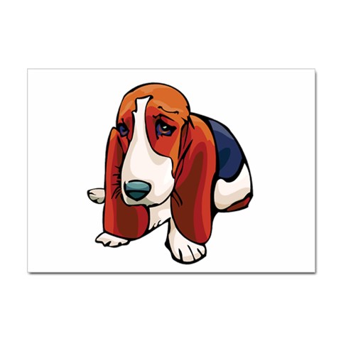 Basset Hound Sticker A4 (100 pack) from ArtsNow.com Front