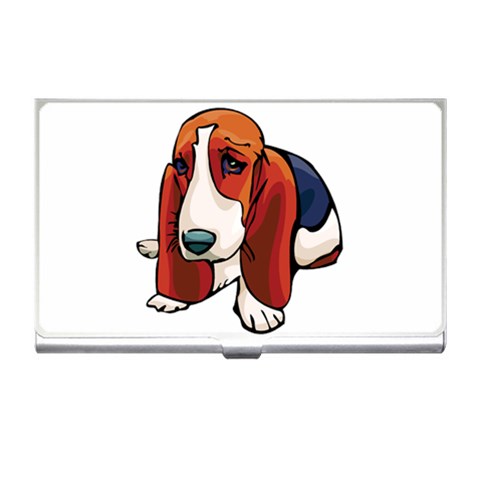 Basset Hound Business Card Holder from ArtsNow.com Front