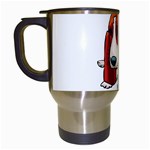 Basset Hound Travel Mug (White)