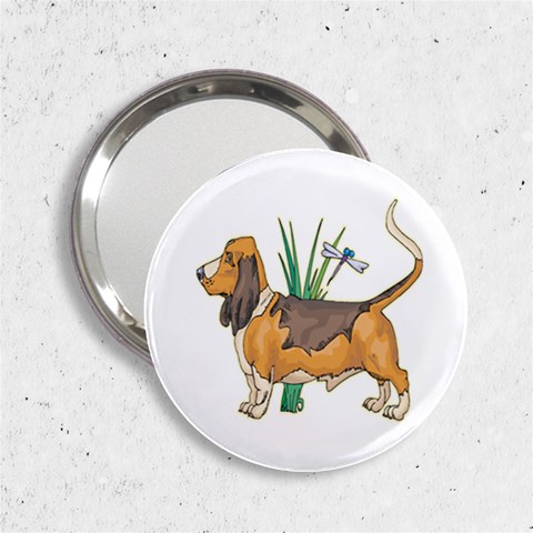 Basset Hound 2.25  Handbag Mirror from ArtsNow.com Front