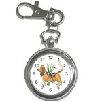 Basset Hound Key Chain Watch