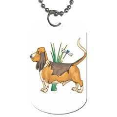 Basset Hound Dog Tag (Two Sides) from ArtsNow.com Front