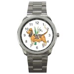 Basset Hound Sport Metal Watch