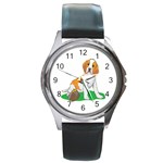 Beagle Round Metal Watch