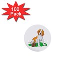 Beagle 1  Mini Button (100 pack) 