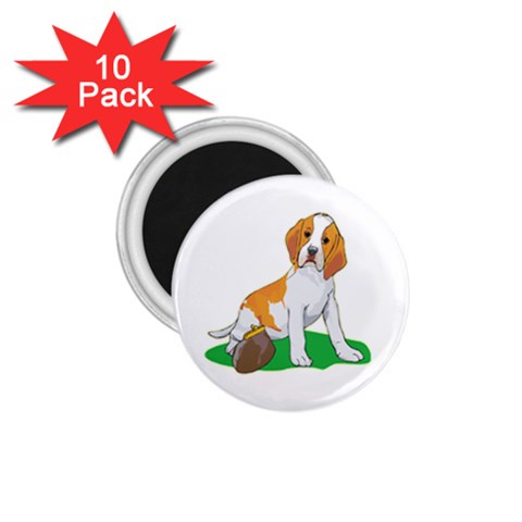 Beagle 1.75  Magnet (10 pack)  from ArtsNow.com Front