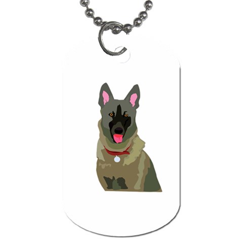 Belgian Malinios Dog Tag (One Side) from ArtsNow.com Front