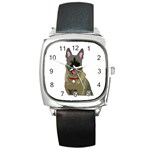 Belgian Malinios Square Metal Watch