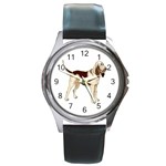 Bloodhound Round Metal Watch