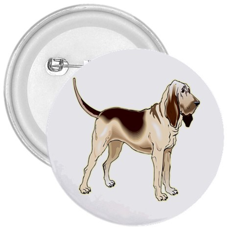 Bloodhound 3  Button from ArtsNow.com Front