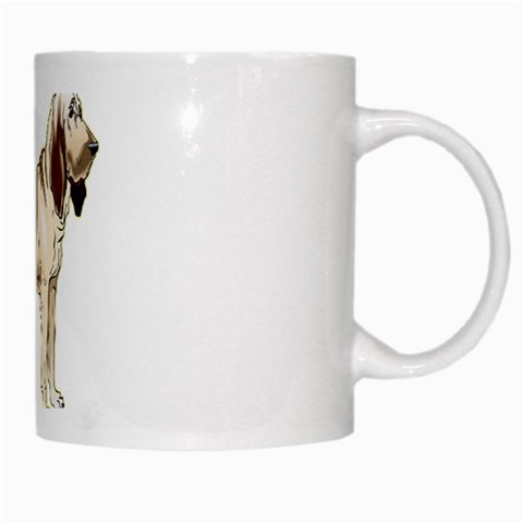 Bloodhound White Mug from ArtsNow.com Right