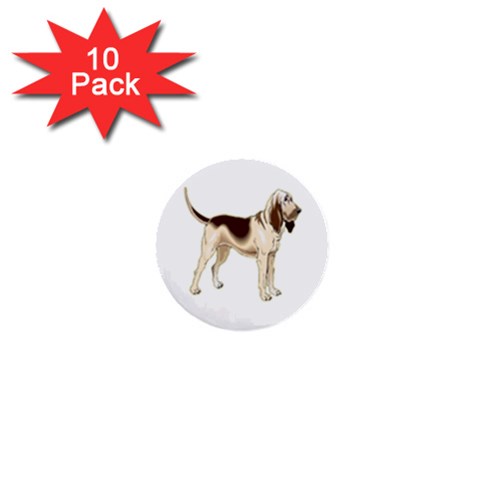 Bloodhound 1  Mini Button (10 pack)  from ArtsNow.com Front