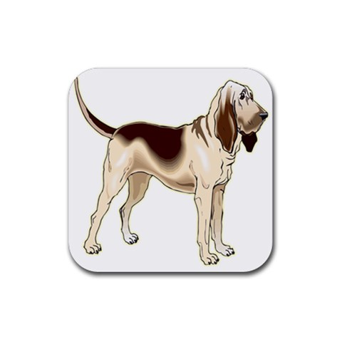 Bloodhound Rubber Coaster (Square) from ArtsNow.com Front