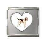 Bloodhound Mega Link Heart Italian Charm (18mm)