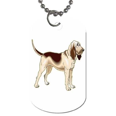 Bloodhound Dog Tag (One Side) from ArtsNow.com Front