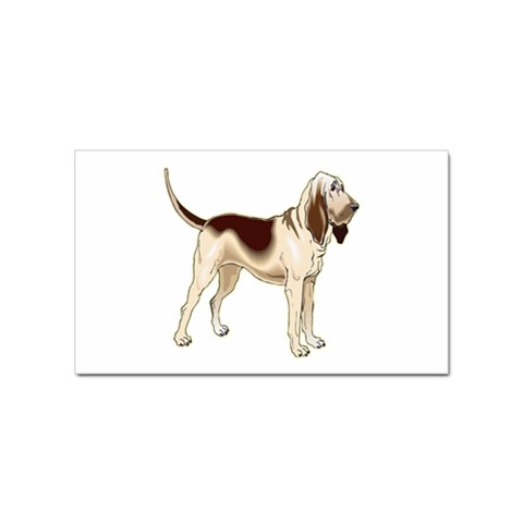 Bloodhound Sticker Rectangular (10 pack) from ArtsNow.com Front