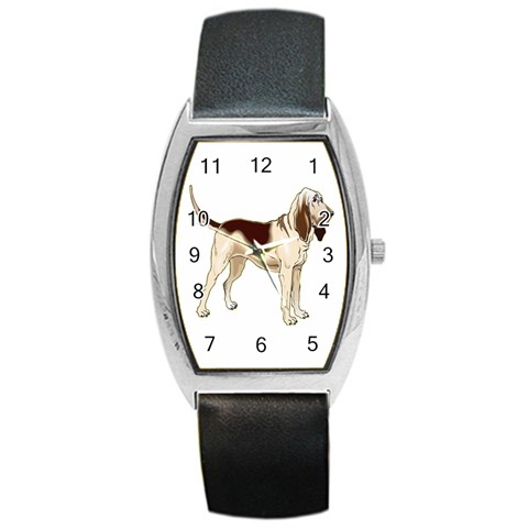 Bloodhound Barrel Style Metal Watch from ArtsNow.com Front