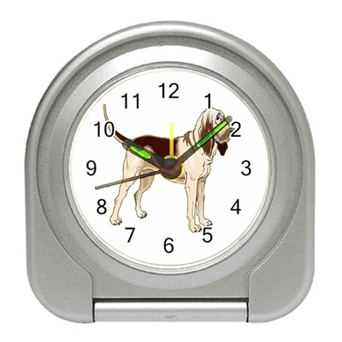 Bloodhound Travel Alarm Clock from ArtsNow.com Front