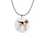 Bloodhound 1  Button Necklace