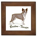 Boston Terrier Framed Tile