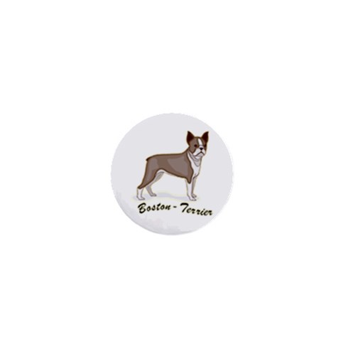 Boston Terrier 1  Mini Button from ArtsNow.com Front