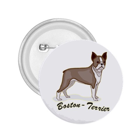 Boston Terrier 2.25  Button from ArtsNow.com Front