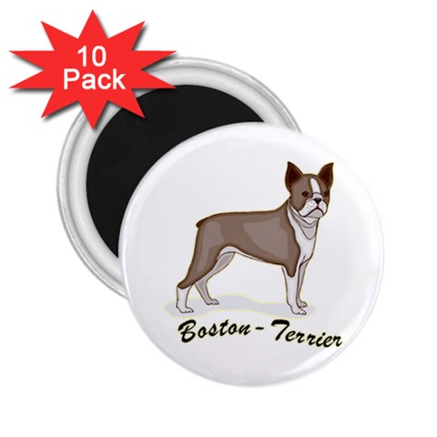 Boston Terrier 2.25  Magnet (10 pack) from ArtsNow.com Front