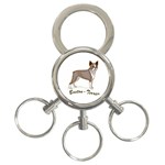 Boston Terrier 3-Ring Key Chain