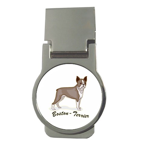 Boston Terrier Money Clip (Round) from ArtsNow.com Front