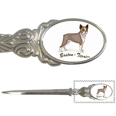 Boston Terrier Letter Opener from ArtsNow.com Front